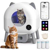 Caja de Arena Inteligente para Gatos, 76L+13L, Autolimpiable, Vaciado con un Solo Botón, Control Remoto por Aplicación, 3 Sensores Infrarrojos, Venta al Por Mayor