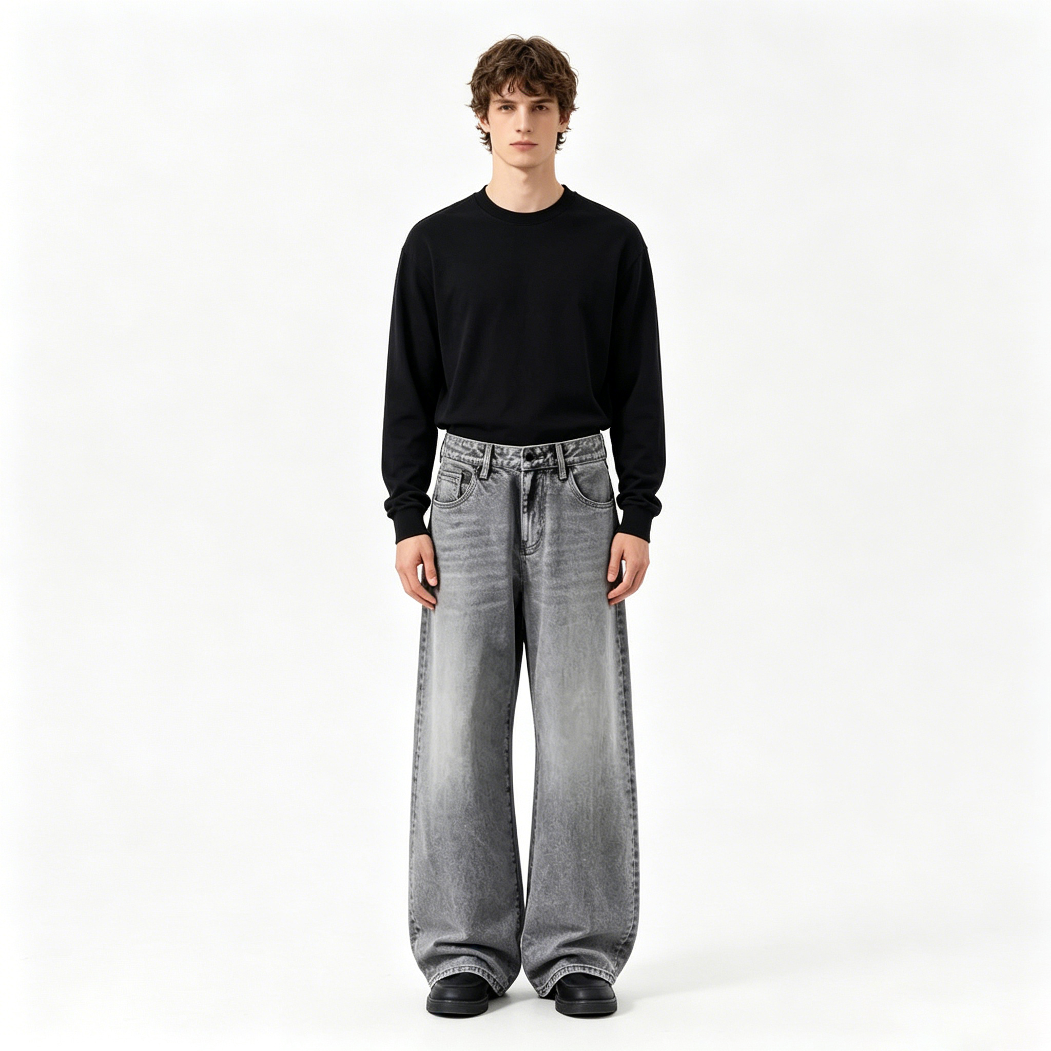 Wholesale 3D Whiskers Jeans Available for Both Genders | Alibaba.com