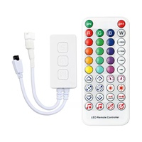 SP611E pour musique synchrone LED RGB Pixel Controller DC 5V-42V Adressable Strip Dimmer 3Key Button IR Remote Control