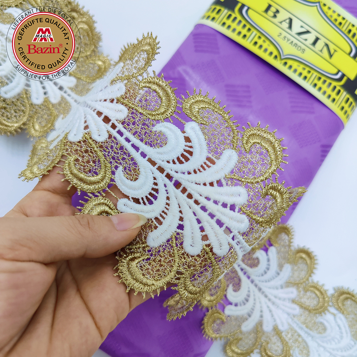 Lace Trimmings With Bazin Riche Original 2022 African Lace Fabric Ribbon  Trim for Wedding Dress Sewing Nigerian Party Basin| Alibaba.com