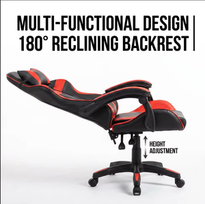 Chaise de bureau ergonomique et pivotante pour <span class=keywords><strong>gamer</strong></span>, avec dossier réglable et accoudoirs – Mobilier de salle à manger abordable - Product Image 6