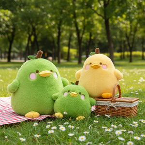 Peluche Canard Mignon Super Doux en Coton PP, Design Petite <span class=keywords><strong>Poire</strong></span>, Compagnon de Sommeil pour Enfants, Oreiller à Câliner pour Filles de 7 à 14 Ans - Product Image 6