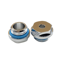 Termometer Radiator Berpendingin Air dengan Sambungan Berlubang Khusus, Ulir G1/42, Lubang Probe 4MM, Pengunci Penghenti Air, Tanpa Kipas, Model 0078