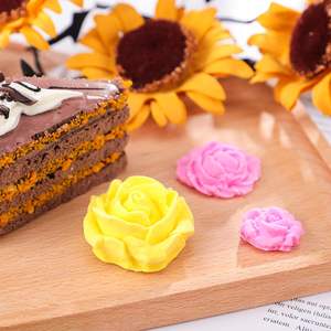 سيليكون على شكل وردة قالب شوكولاتة قالب تزيين الحلوى صابون زهور - Product Image 5