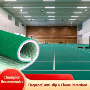 HANLI - Tapete de PVC para Pista de Bádminton de 6.0 mm, Superficie Deportiva Profesional Resistente a los Arañazos, Tamaño Personalizado - Product Image 2