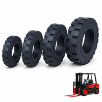 Ban Forklift Solid Hemat Biaya, Tahan Aus untuk Pekerjaan Pengangkatan Berat dan Berkelanjutan 27*10-12 TP301