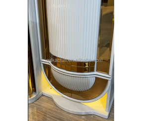 Meubles de <span class=keywords><strong>chambre</strong></span> à coucher de luxe blancs brillants de style royal, ensemble de 8 pièces, meubles de <span class=keywords><strong>chambre</strong></span> à coucher classiques avec miroirs - Product Image 6