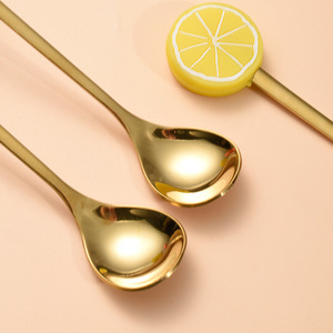 Cross-border 304 stainless steel high-value cartoon gift set, creative and cute coffee <b>stirrer</b>, dessert spoon, fruit fork - Product Image 4