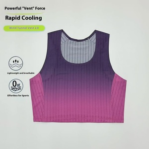 Chaleco absorbente <span class=keywords><strong>de</strong></span> sudor <span class=keywords><strong>de</strong></span> secado rápido sin mangas <span class=keywords><strong>de</strong></span> verano para <span class=keywords><strong>mujer</strong></span>, goma transpirable para camisetas activas para correr Maratón - Product Image 2