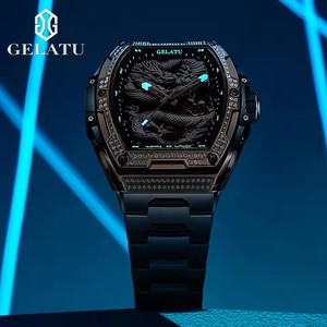 Envío Directo, Reloj de Pulsera GELATU Dragon, Mecánico Automático, de Alta Calidad, con Puntero, Moderno, Resistente al Agua, de Acero Inoxidable - Product Image 4