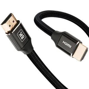 Certified 8K HDMI 2.1 Version Cable Supports 3D 48Gbps 8K 60Hz And 4K 120Hz Customized Hdmi Cable