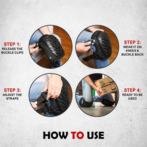 Genouillères de protection pour hommes et femmes, rembourrages respirants pour travaux extérieurs, construction, menuiserie, jardinage, soutien respirant pour les genoux - Product Image 4