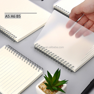 Giá rẻ Frosted trong suốt PVC Bìa xoắn ốc A4 A5 A6 máy tính xách tay - Product Image 3