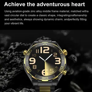 Z91 Pro Max Smartwatch AMOLED Rond Scherm Lange Batterijduur Armband Mode IP68 Waterdicht Sport Gezondheid Smartwatch voor Heren - Product Image 4