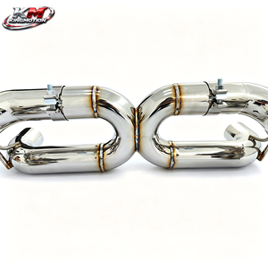 Sistema di Scarico KM ad Alte Prestazioni in Titanio con Downpipe e Catback per <span class=keywords><strong>Ferrari</strong></span> F8 Tributo Spider 3.9T V8 con Controllo Remoto Valvole - Product Image 3