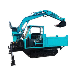 Nuevo volquete de orugas diésel agrícola <span class=keywords><strong>Mini</strong></span> 4x4 Volquete de orugas <span class=keywords><strong>Mini</strong></span> Transporter Crawler <span class=keywords><strong>Mini</strong></span> <span class=keywords><strong>Dumper</strong></span> Truck Precio - Product Image 3