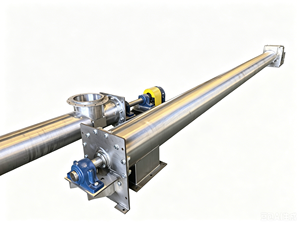Convoyeur à vis en acier inoxydable 304 pour ligne de blanchiment des amandes - Product Image 2