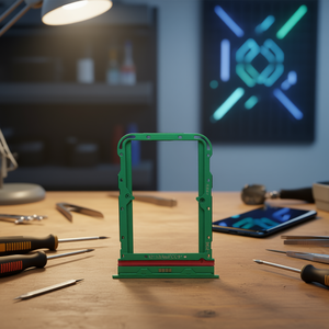 Bandeja para tarjeta SIM formato estándar y mini para Mi Note 10 / Mi CC9 Pro - Verde - Product Image 2