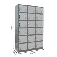 Casier en acier pour vestiaire de salle de sport, casier à effets personnels avec cadenas, casier métallique pour vêtements de personnel et ouvriers de bureau, casier vestiaire fitness