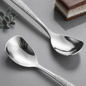 304 stainless steel <b>square</b> head spoon hammer <b>coffee</b> spoon stirring spoon elegant dessert spoon household spoon ice cream spoon - Product Image 4