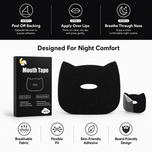 Cinta Adhesiva Bucal Hipoalergénica Suave de Marca Privada para Dormir, Sin Látex, de Silicona, Tiras para Evitar la Respiración Bucal Durante el Sueño - Product Image 3