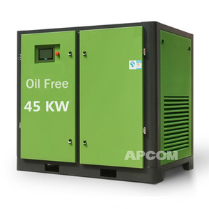 เครื่องอัดอากาศแบบสกรู APCOM ใช้น้ำหล่อลื่น ปราศจากน้ำมัน ไม่มีมลพิษ ให้อากาศบริสุทธิ์ เครื่องอัดอากาศแบบสกรูใช้น้ำหล่อลื่น - Product Image 2