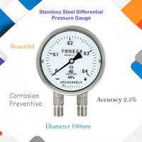 Manomètre différentiel en acier inoxydable avec précision de 2,5 %, 0-60 kPa, protection IP65, mesure de pipeline