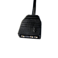 Cable divisor ARGB direccionable de 5V y 3 pines, adaptador de 1 a 5 para caja de PC, cable de extensión de sincronización de luz RGB para múltiples ventiladores de refrigeración