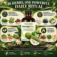 Service OEM Marque Blanche : Boisson Liquide Herbal Amère de Corossol, Complément Alimentaire pour la Santé Intestinale, Formule Personnalisée