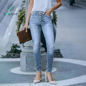 Enerup Vente en gros Pantalons pour femmes de style classique Pantalons Jeans Jeans moulants - Product Image 2