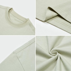 Cuello redondo hombro caído gráfico alta calidad peso pesado fabricante hombres 100% algodón camisetas 280 Gsm personalizado camiseta de gran tamaño - Product Image 4