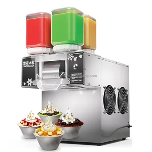Hoja de máquina de hielo de alta eficiencia, excelente máquina de helado afeitado, máquina de hielo en copos de nieve refrigerada por aire Ibingo