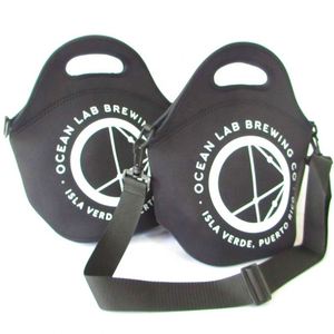 Sac à lunch en néoprène avec logo personnalisé, nouveau design, sublimation, sangle réglable - Product Image 2