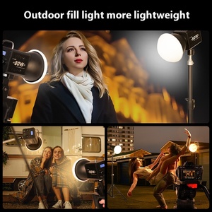 Zu80 80 80W luce fotografica portatile Cob illuminazione ausiliaria ad alta potenza, utilizzato per le riprese Video in loco nella produzione di plastica - Product Image 6