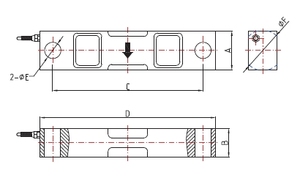SWJ SUQ系列500千克-30t双端剪切梁称重传感器工业力传感器，适用于各种应用 - Product Image 2