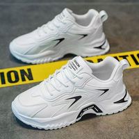 Baskets décontractées pour hommes, nouvelle collection automne, style chunky blanc, tendance jeunesse, polyvalentes, rehaussantes, style Ins, direct usine
