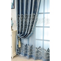 Rideaux unis brodés de luxe, style arabe moderne et simple, 100% polyester, occultants 41%-85%, toutes saisons, vente chaude, directement de l'usine