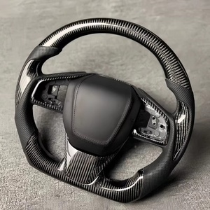 Volante de Fibra de Carbono Negro para la Serie Honda, Volante de Fibra de Carbono Modificado Personalizado y Volante de Cuero Personalizado - Product Image 5