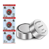 Batería de botón de óxido de plata de alto rendimiento de 1.55V SR626SW al por mayor para movimiento de reloj de cuarzo de alta precisión