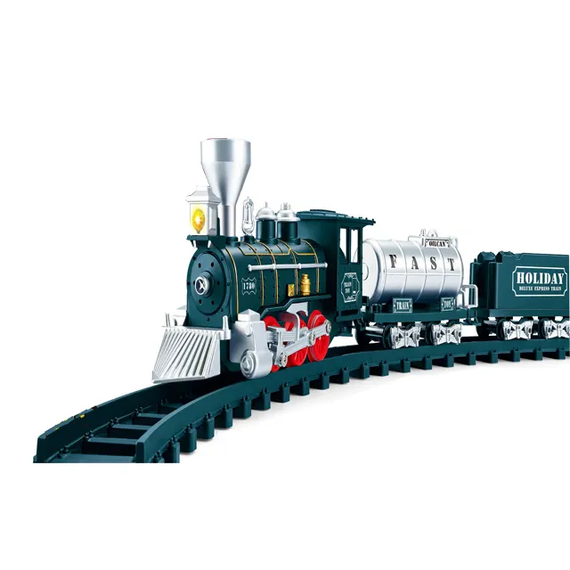 Модель электрического поезда с подсветкой и звуками, игрушка для мальчиков