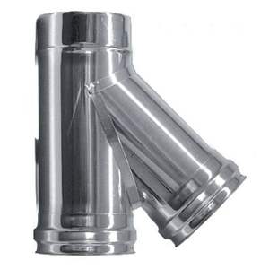 ท่อปล่องสเตนเลสสตีลหุ้มฉนวนผนังสองชั้น135 ° T-fitting DN 250/300ประเภทผลิตภัณฑ์ - Product Image 1