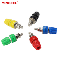 Terminal Blok Sekrup dan Binding Post Tipe Knob Kuningan Multi Warna 60A untuk Sistem Kontrol Industri