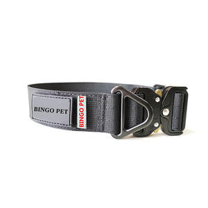 Taktisches 1,5-Zoll-Nylon-Hundehalsband für großes Hunde training - Product Image 1