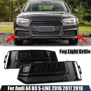 ฝาครอบตะแกรงไฟตัดหมอกหน้ารถยนต์สำหรับ Audi A4 B9 S-LINE ปี 2016 2017 2018 รุ่น 8W0807681F 8W0807682F แต่งรถ - Product Image 1