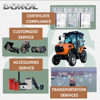 Tracteur agricole 50 CV 4x4 pour serres, système hydraulique et service après-vente – Prix de gros