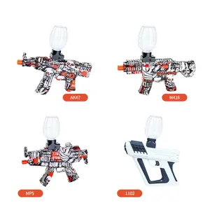 Pistola de juguete de Gel Akm47 para niños, pistola eléctrica de alta velocidad, ráfaga de agua, balas de agua, bomba suave, juguete de pistola de Gel, barata, venta al por mayor
