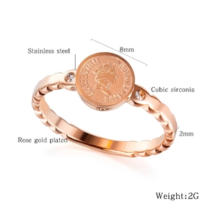 Cổ Điển Nổi Tiếng Avatar Elizabeth Úc 1998 Rose Gold Ring Đối Với Phụ Nữ - Product Image 6
