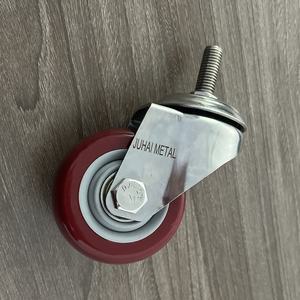 Precio de fábrica 3/4/5 pulgadas 80/110/130kg estilo JC PU rueda giratoria y rueda giratoria 4 pulgadas 50mm ruedas industriales - Product Image 4