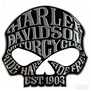 Pegatina Metálica de Calidad Superior con Diseño de Calavera para Tapa de Tanque de Combustible de Motocicleta, Emblema Decorativo de Aluminio para Cola de Coche - Product Image 6