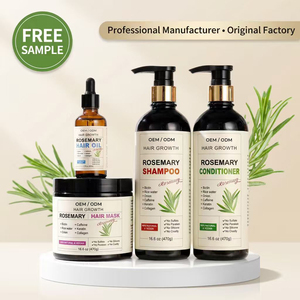 Set <span class=keywords><strong>Shampoo</strong></span> e Balsamo OEM ODM Etichetta Privata Senza Solfati con Rosmarino e Biotina <span class=keywords><strong>per</strong></span> Crescita dei Capelli, Anti-Caduta, <span class=keywords><strong>per</strong></span> Capelli Danneggiati e Ricci - Product Image 1
